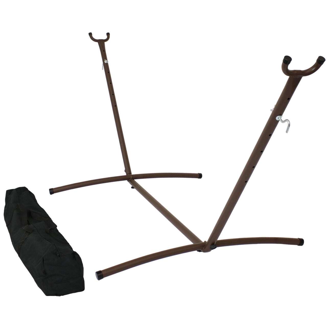 Sunnydaze Steel Hammock Stand With Carrying Case - Bronze - 100 In